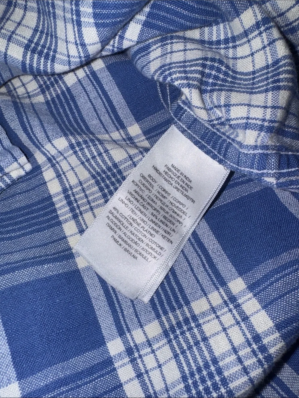 Polo by Ralph Lauren Navy & White Plaid Short-Sleeve Button-Down Shirt